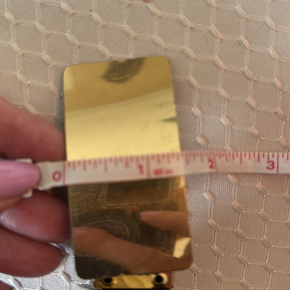 Vintage 70’s Stretch Gold Tone Link Belt - Picture 9 of 11